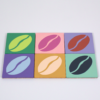 Coffee Bean Coasters Grid