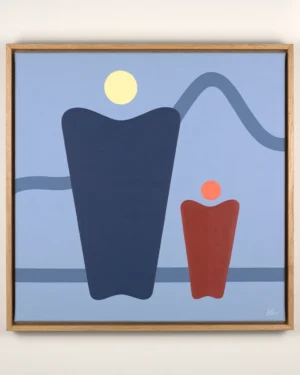 You and Me painting in frame