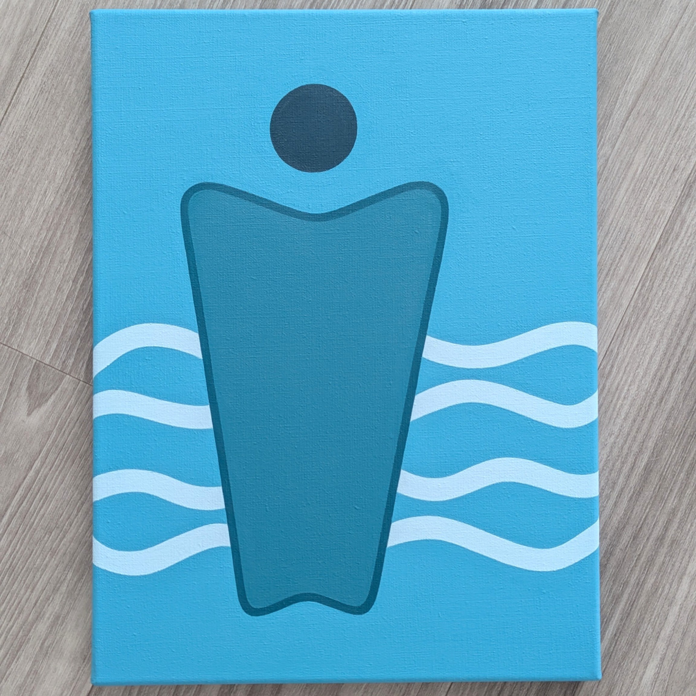 Water painting on Floor