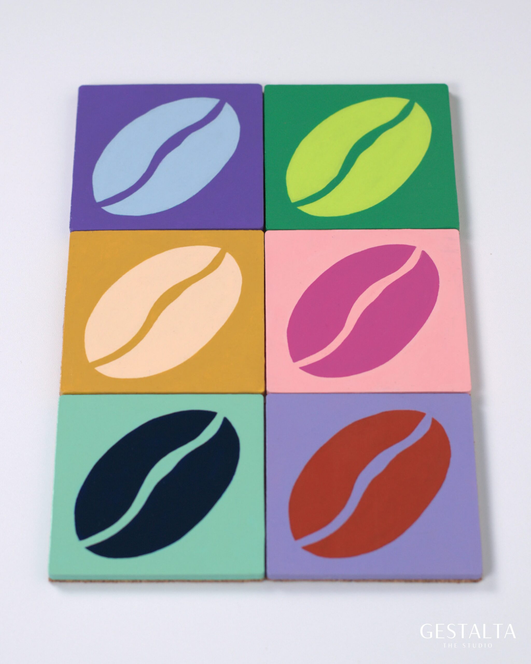 Coffee Bean Coasters Grid 3